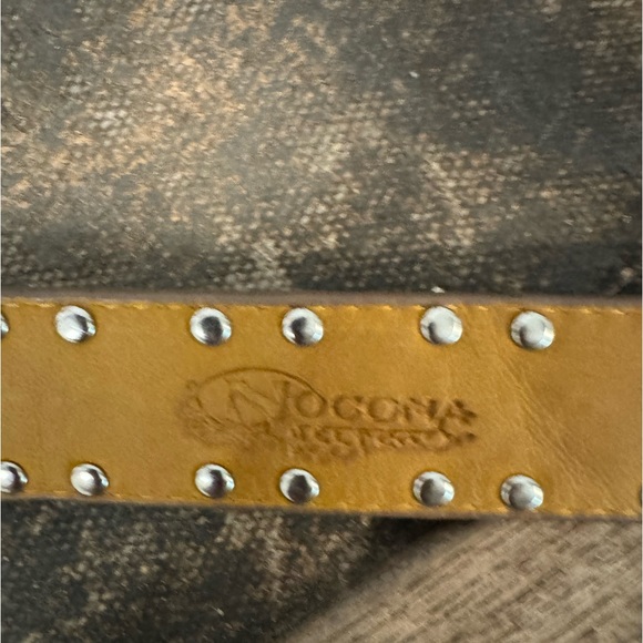 Nocona Leather Heart Studded Belt small - Picture 3 of 5